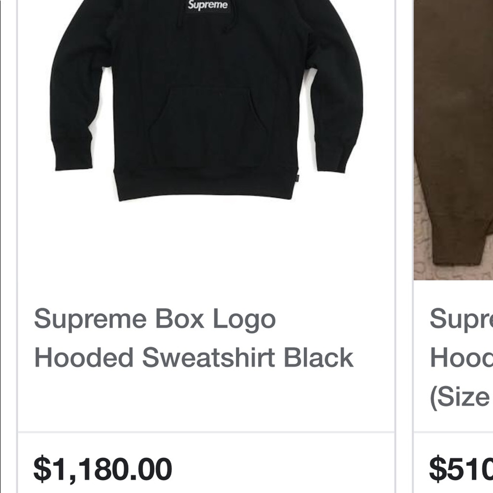 Supreme Box Logo Hooded Sweatshirt Black